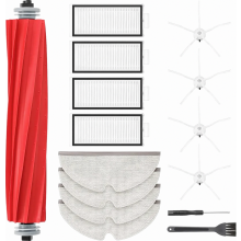 Kit d'accessoires de rechange pour aspirateur série Q7 : brosse principale, filtres, lingettes de nettoyage, brosses latérales et outil de