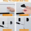 4 Pack Child Safety Locks for Refrigerators, Windows, Doors, Drawers and Cabinets with 8 Keys 5
