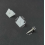 100 Pack Drawer Back Panel Connectors, Sagging Drawer Base Wedges, Cabinet Backing Clips with Screws, White 3