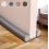 Door Draught Excluder 94cm, Double Seal Noise and Wind Blocker for Front and Interior Doors, Grey 1