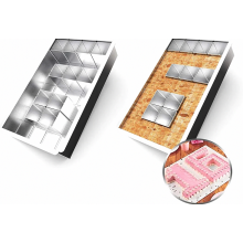 Moule à gâteau en aluminium avec chiffres et lettres, antiadhésif et réglable, pour mariage, anniversaire, baptême