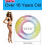 Adult Inflatable Swim Ring with Handle, Transparent Rainbow Sequin Pool Float for Summer Pool Parties 4