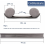 Door Draught Excluder 94cm, Double Seal Noise and Wind Blocker for Front and Interior Doors, Grey 3