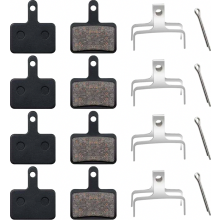 4 Pairs B01S Bicycle Disc Brake Pads, Black Resin Bike Brake Pads for M315, M355, M515 Calipers