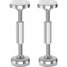 Lot de 2 supports de lit réglables à visser, supports muraux télescopiques, taille XL, acier durable