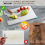 Titanium Cutting Board with Double-Sided Non-Slip Silicone Edges, Reversible Kitchen Board, 29 x 20 cm 2