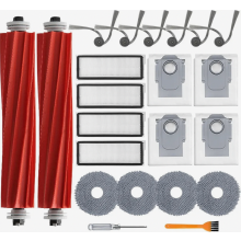 Kit de pièces de rechange pour aspirateur comprenant 2 brosses principales, 4 filtres HEPA, 4 lingettes de nettoyage, 4 sacs à poussière et