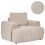 Beliani Armchair NARILLA Boucle Beige 1