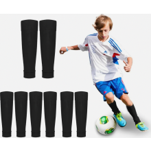 Calcetines de fútbol para niños, 32 cm de largo, 4 pares, negros, transpirables y elásticos, ideales para entrenar.