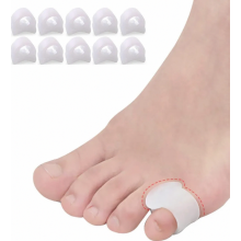10er-Pack Gel-Zehenspreizer für den kleinen Zeh, Zehenspreizer bei Hammerzehen, überlappenden Zehen und Ballenzehen