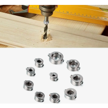 9-delige boorstopringset, HSS dieptebegrenzers voor boren, 3-12 mm, positionerings- en deuvelboren