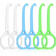 Set van 6 gereedschappen en Chewies voor het verwijderen van aligners, antislip onzichtbare beugelverwijderaar in 3 kleuren.