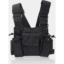 Men's Techwear Chest Bag, Tactical Security Utility Vest Pouch for Outdoor Travel and Daily Carry