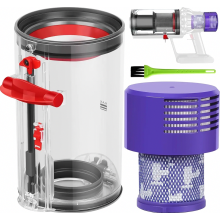 V10 Stofreservoir met filter voor SV12 stofzuiger, grijs, huishoudelijke schoonmaak