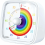 Visual Timer with Night Light, 60 Minute Countdown, Rainbow Pattern Kids Pomodoro Timer, Quiet, White 1