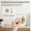 Visual Timer with Night Light, 60 Minute Countdown, Rainbow Pattern Kids Pomodoro Timer, Quiet, White 2
