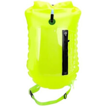(Green) 2-in-1 20L Swim Buoy Adult Swim Training Float Open Water Safety Tow Float for Swimmers Triathletes Kayakers Beginners