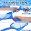 Pool Skimmer Net with 187 cm Telescopic Pole, Fine Mesh Leaf Net and Pool Brush Cleaning Set 4