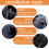 6 Pack Trimmer Spool and Cover Set, Durable Replacement Line Spools for Cordless Grass Strimmers 2