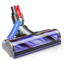 Elektrische stofzuigerborstel met directe aandrijving en zachte roller, anti-klitborstel voor het reinigen van haar.