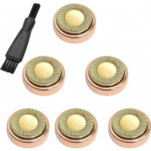 testine di ricambio per epilatore facciale di prima generazione, placcate in oro rosa 18 carati, delicate sulla pelle, utilizzo indolore.