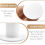 6 Pack White Taper Candle Holders, Retro Candlestick Holders for Dinner, Wedding and Home Decor 3