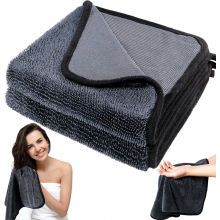 2er-Pack Mikrofaser-Trockentücher, 40 x 40 cm, schnelltrocknende Dusch- und Autotücher für Badezimmerglas