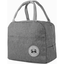 Petit sac isotherme de 6 L avec doublure en aluminium isolant, sac à déjeuner pliable et portable idéal pour l'école, le bureau, les pique-n