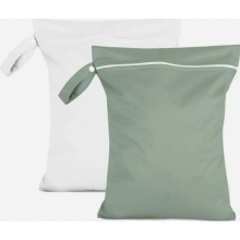 Lot de 2 sacs imperméables 40 x 30 cm, pochettes à linge réutilisables et étanches avec fermeture éclair pour maillots de bain, serviettes e