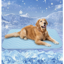 Alfombrilla refrescante grande para perros de 122 x 71 cm, almohadilla refrescante lavable para mascotas, alfombrilla plegable para cama de
