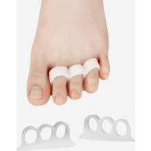 6 Pack Toe Separators, Hammer Toe Straighteners, 3-Piece Bunion Correctors for Men and Women, Yoga Use