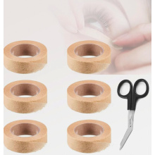 Rollen mikroporöses Klebeband, atmungsaktives, selbstklebendes Gaze-Klebeband für Wunden, Sport, Nase und Gesicht, Beige, 1,25 cm x 10 yd