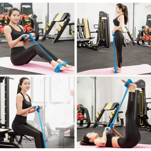 Multifunctional Pedal Resistance Band with Elastic Pull Rope for Sit Ups, Leg Training and Core Workouts 2