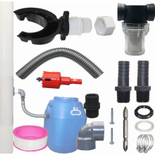 Rainwater Collector for 70-110 mm Downpipes, Water Butt Connector Kit for Garden Rain Barrel