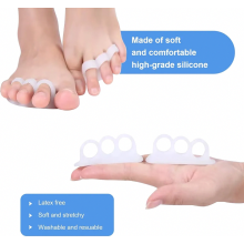 Set van 6 teenspreiders, hamerteenrichters, 3-delige hallux valgus correctors voor mannen en vrouwen, geschikt voor yoga
