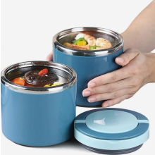 Boîte à repas isotherme en acier inoxydable de 1000 ml avec poignée, idéale pour les enfants, les soupes et les petits pots.