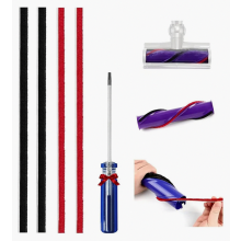Lot de 4 brosses de rechange en peluche pour aspirateur V8, V10 et V11 à entraînement direct, avec tournevis.
