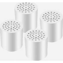 4-pack 20-traps douchefiltervervangingspatronen voor hard water, vermindert chloor, zware metalen en ijzer.