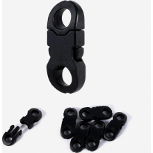 30 stuks mini plastic snelsluitgespen, 6 mm gat, snelsluitbare veiligheidsclips, compatibel met paracord knutselwerk