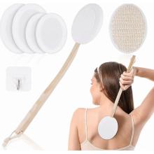 Set de 7 piezas para aplicar loción en la espalda, cepillo corporal y exfoliante de espalda 2 en 1 para una fácil aplicación.