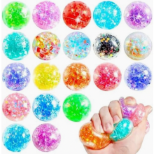 20 Pack Squishy Stress Balls for Kids Party Favours, Plastic Anti Stress Toys for Children and Adults