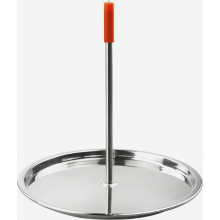 Vertical Stainless Steel BBQ Skewer Rack, Chicken Roaster Stand for Charcoal Smoker Grill, Turkey and Kebab