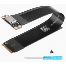 PCIe 4.0 M.2 NVMe auf Oculink SFF-8611/SFF-8612 Adapterkabel, 2280 M-Key Host-Kabel, kompatibel mit Laptops und eGPU