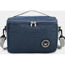 Sac isotherme compact 5,5 L, pliable, idéal pour les voyages, les pique-niques, la randonnée et les barbecues, bleu.