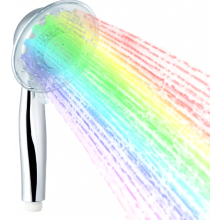 LED-handdouche met kleurverandering, 7 automatische kleuren, regelbare waterstraal voor de badkamer