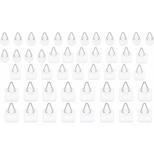 Self Adhesive Picture Hanging Hooks, 48 Pack Frame Hangers for Posters, Photos, Paintings and Cardboard