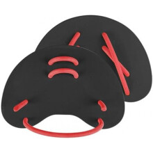 (Schwarz) Tsophreniq Swimming Hand Paddles - Flexible Silicone Flippers for Adult Unisex, Competition Training and Beginners