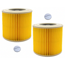 Set van 2 cartridgefilters voor WD3 Premium, WD2, WD3P, WD1, MV2 en MV3 stofzuigers, vervangingsfilter