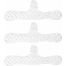 Set van 3 herbruikbare, zweetabsorberende inlegkruisjes voor onder de borsten, wasbaar, van katoen.