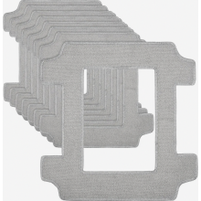 Lot de 8 lingettes de nettoyage lavables en microfibre pour robots de nettoyage de vitres W2S Omni, éliminent la poussière et les taches
